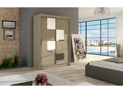 Šatní skříň Mikado III dub sonoma