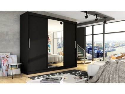 Šatní skříň Astana černá