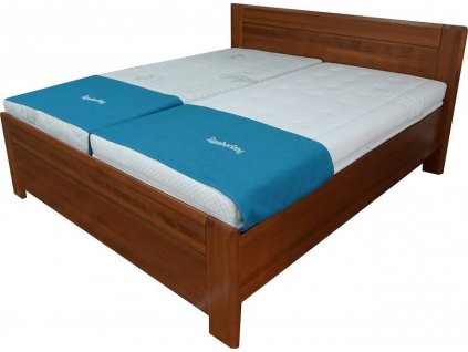 ELIZABET 2 BV (ELINOR 2 ) 180 - dřevěná postel s úp, masiv OŘECH TMAVÝ (newitg patricia 180 bal.č.5) a rošty (č.14 BV26-2x bal.4/6) boční výklop- (6 balíků), kolekce "FN" (K150-Z)