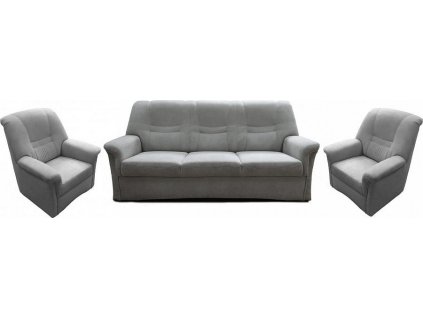 AMARILA 3+1+1 (ADENA 3+1+1) sedací souprava BEZ ROZKLADU - látka velmi světle šedá PW11 kolekce "FN" (K250)