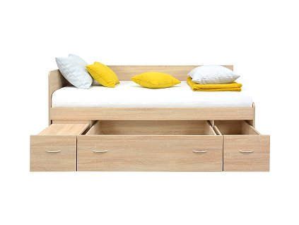 MAXIMUS 90 - Válenda s čely s roštem a úp , DUB SONOMA (Baldorino) (MAXI PLUS=4balíky) kolekce "FN" (K150-S)