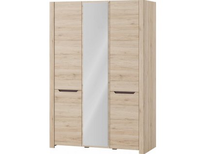DESIRE NEW 06 - SKŘÍŇ ŠATNÍ 3dvířková dub san remo / hnědá (DESJO 06) (SZ) (K150-Z)
