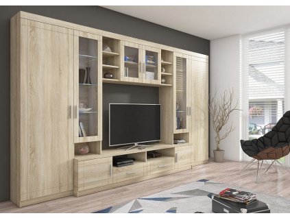 PADRE - byt. stěna Dub sonoma (PARIS SO01) "LP" (K150)