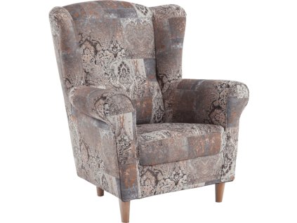 kreslo usiak latka vintaqe hneda charlot 01