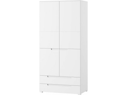 SAMOA 28 (SELENE 28) - SKŘÍŇ - 2dvířková 2šuplíky - bílá mat / bílá lesk (SZ) (K150-Z)