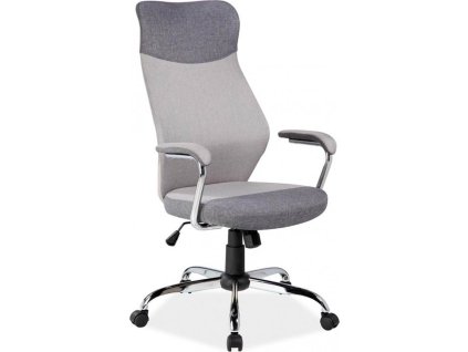 Q-319 - kancelářská židle - látka šedá  (S) (K150-E)