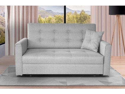 Rozkládací pohovka Vivian Lux III s úložným prostorem, šedá