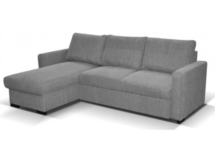 Rohová sedací souprava Tomáš UNI, rozkládací s úložným prostorem, světle šedá/Artemis 23