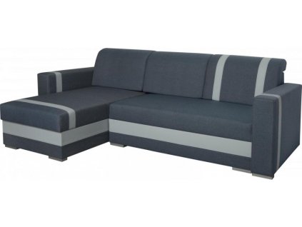 Rohová sedací souprava Trendy UNI, rozkládací s úložným prostorem, šedá Inari 81/Eko