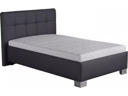 Čalouněná postel Kelvin 140x200, s úložným prostorem, šedá