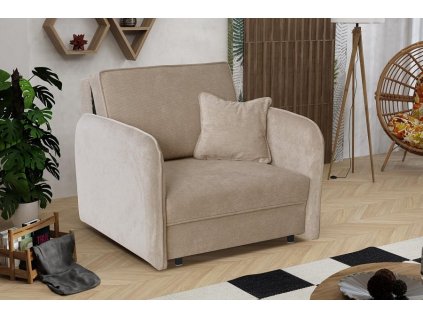 Rozkládací křeslo Vivian Loft I Run Again béžová