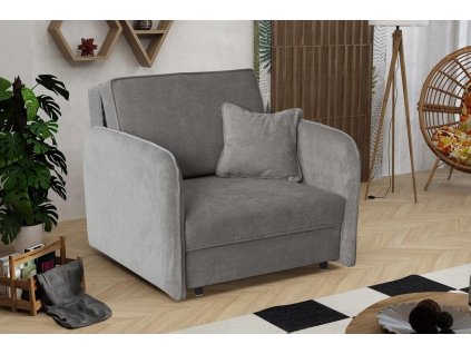 Rozkládací křeslo Vivian Loft I Run Again šedá