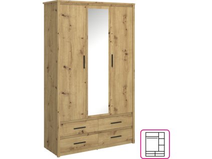 airon skrina zrkadlo 3d4s nl