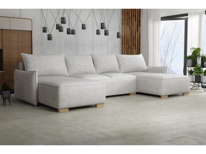 Sedací souprava Forest U světle šedá