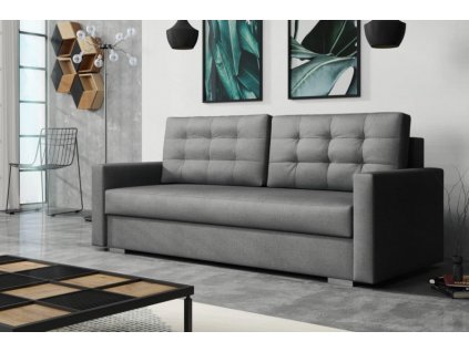 Rozkládací pohovka Maxwell s úložným prostorem, šedá Enzo 163