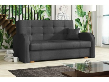 Rozkládací pohovka Vivian Gold III s úložným prostorem, šedá Kronos 22