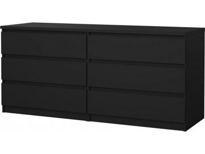 Komoda SIMPLICITY 072, černá MAT