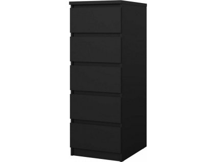 Komoda SIMPLICITY 073, černá MAT