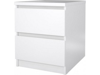 Noční stolek Simplicity 230 bílý lesk