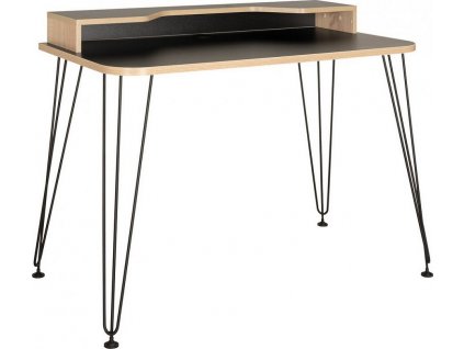 Psací, pracovní stůl BRAYDEN 3, 12.66, černá/dub sonoma