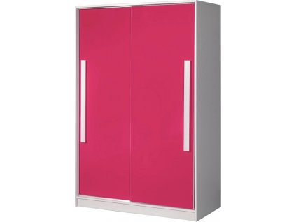 Dětská šatní skříň GULLIWER 12 výběr barev (Barva dom-bílá-lesk, Vyberte si barvu úchytu: dom-uch-bílá)