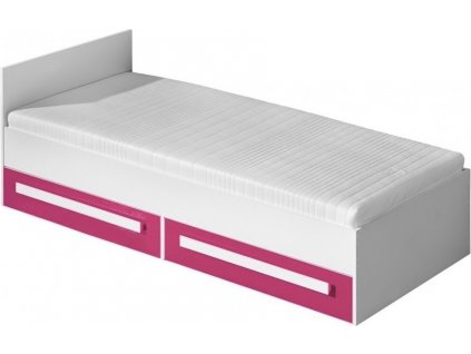 Dětská postel GULLIWER 11, 90x200 s úložným prostorem, výběr barev (Barva dom-bílá-lesk, Vyberte si barvu úchytu: dom-uch-bílá)