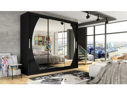 Šatní skříň Astana V černá