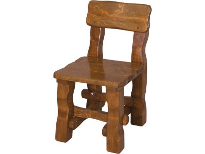Zahradní židle OM-098 s opěradly, masiv, brunat
