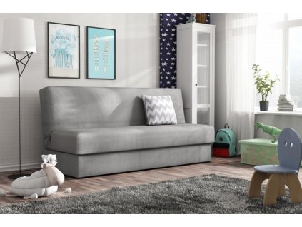 Rozkládací pohovka Deli Mini s úložným prostorem, světle šedá Enjoy 21