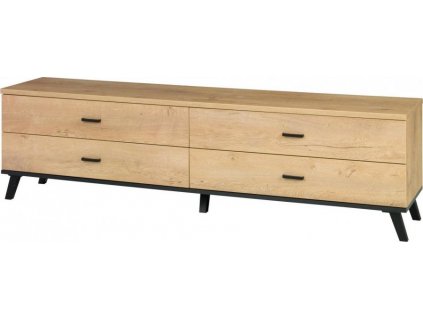 Televizní stolek Jocker R6 dub lefkas/černá
