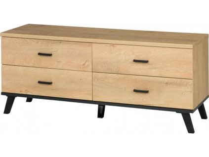 Televizní stolek Jocker R7 dub lefkas/černá