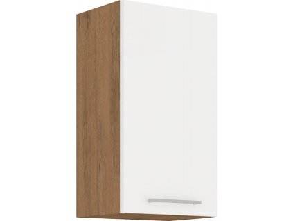 Horní kuchyňská skříňka Vega 45G72-1F dub lancelot/bílý lesk