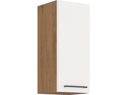 Horní kuchyňská skříňka Vega 30G72-1F dub lancelot/bílý lesk