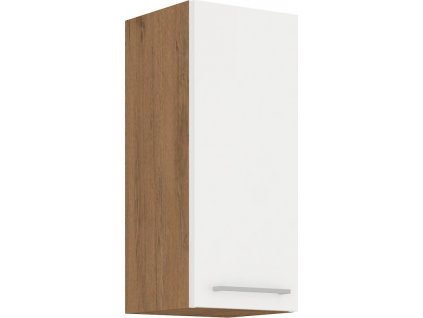 Horní kuchyňská skříňka Vega 30G72-1F dub lancelot/bílý lesk