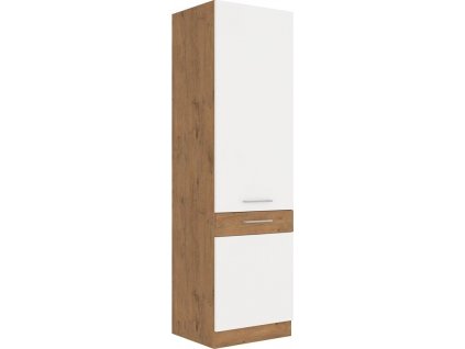 Potravinová skříň Vega 60DK210-2F dub lancelot/bílý lesk