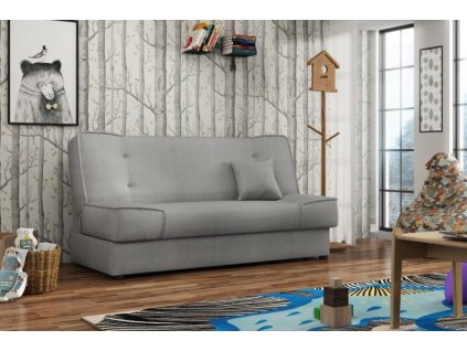 Rozkládací pohovka Bega, s úložným prostorem, Enjoy 21 světle šedá