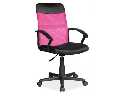 Kancelářská židle Q-702, černá/růžová látka
