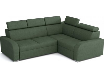 Rohová sedací souprava Norway UNI 2F-R-1, rozkládací, zelená Crown 12