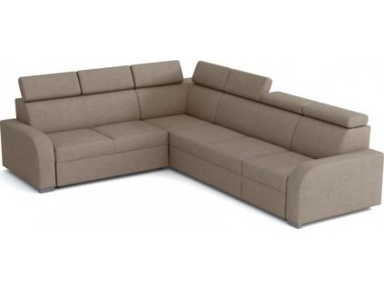 Rohová sedací souprava Norway UNI 2F-R-2U-1, rozkládací s úložným prostorem, béžová Crown 2