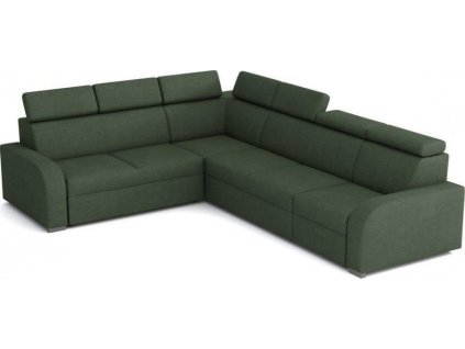 Rohová sedací souprava Norway UNI 2F-R-2U-1, rozkládací s úložným prostorem, zelená Crown 12