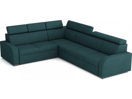 Rohová sedací souprava Norway UNI 2F-R-2U-1, rozkládací s úložným prostorem, tyrkysová Crown 13
