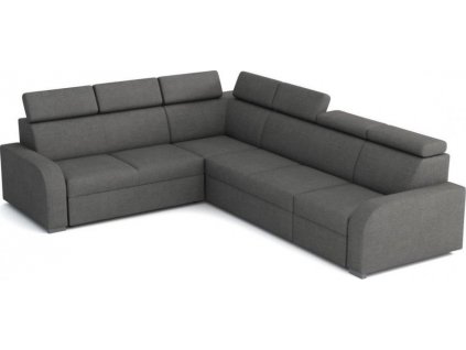 Rohová sedací souprava Norway UNI 2F-R-2U-1, rozkládací s úložným prostorem, šedá Crown 18