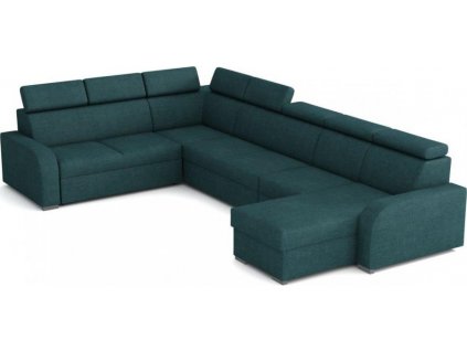 Rozkládací sedací souprava do U Norway 2F-R-2UP-1-OTO tyrkys