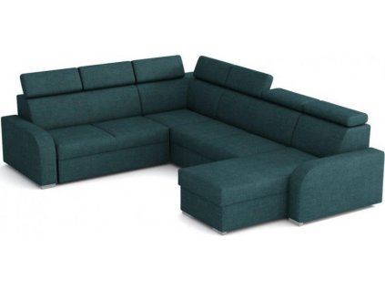 Rozkládací sedací souprava do U Norway 2F-R-2UP-OTO tyrkysová