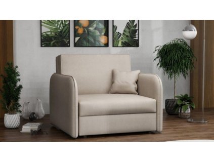 Rozkládací křeslo Vivian Loft I světle hnědá/Mono 233