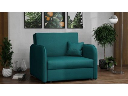 Rozkládací křeslo Vivian Loft I Mono tmavě zelená