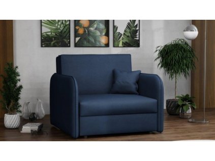 Rozkládací křeslo Vivian Loft I tmavě modrá/Mono 241