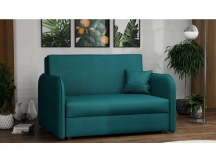 Rozkládací křeslo Vivian Loft II s úložným prostorem, Mono 238 tmavě zelená