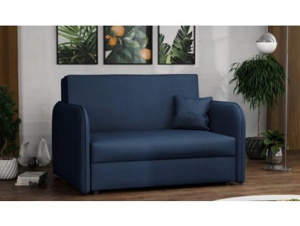 Rozkládací křeslo Vivian Loft II s úložným prostorem, Mono 241 tmavě modrá