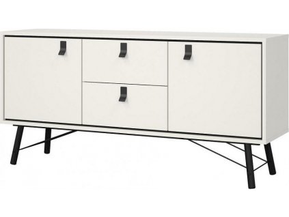 Komoda RAIN 2D2S, bílá MAT